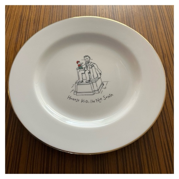 Merry Masterpieces Fine Porcelain Collectible Christmas Plate "Abe" - Picture 3 of 7